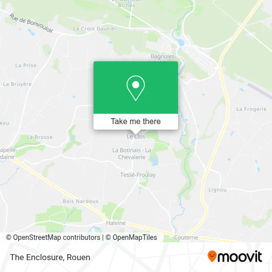 Le Clos map