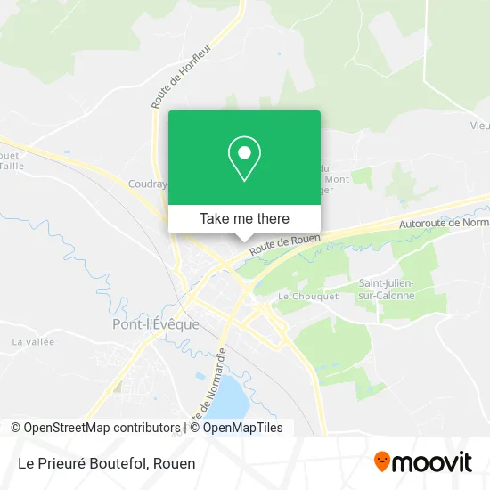 Le Prieuré Boutefol map