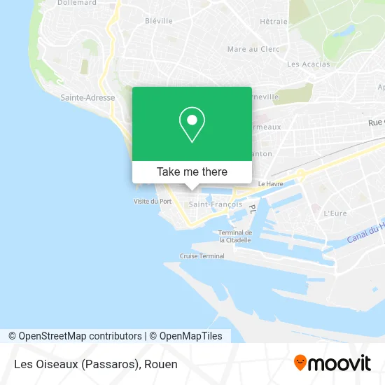 Les Oiseaux (Passaros) map