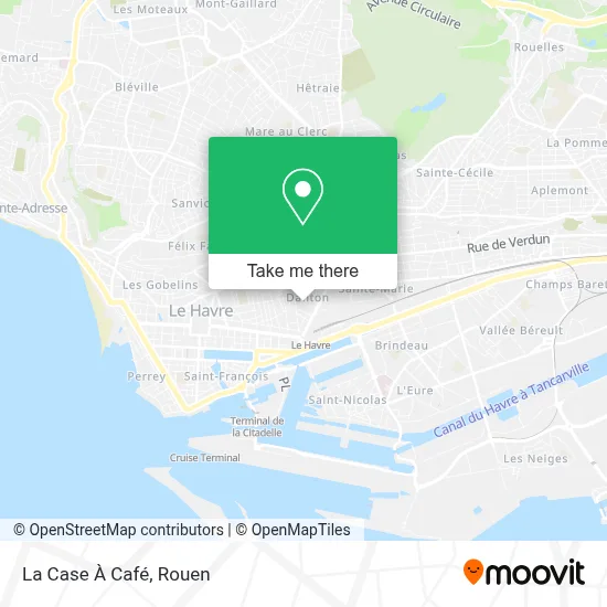 La Case À Café map