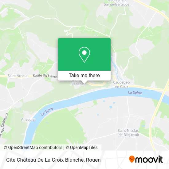 Gîte Château De La Croix Blanche map