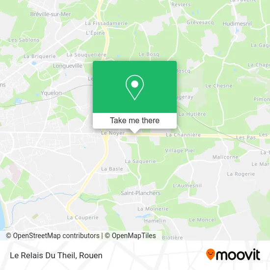 Le Relais Du Theil map