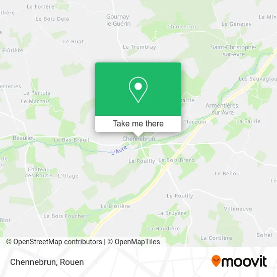 Chennebrun map