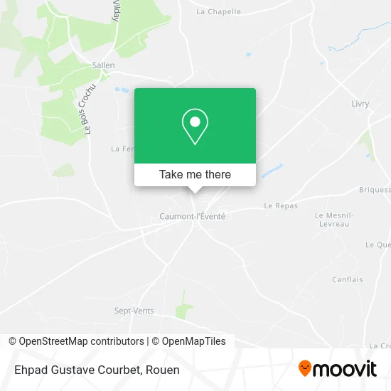 Ehpad Gustave Courbet map