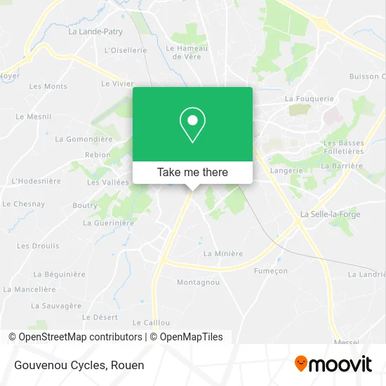 Gouvenou Cycles map