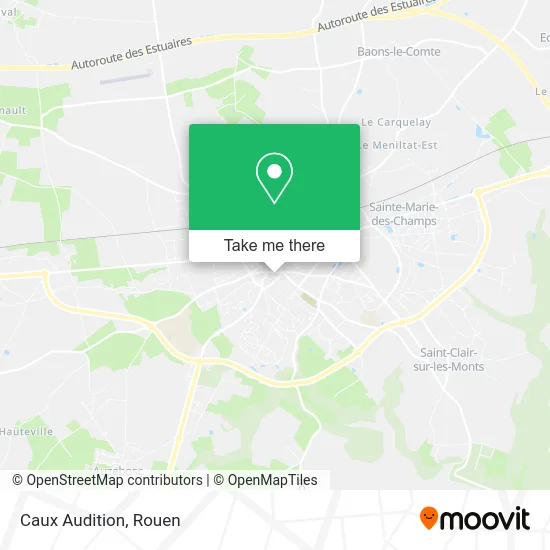 Caux Audition map