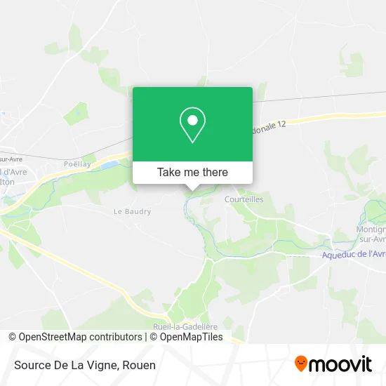Source De La Vigne map