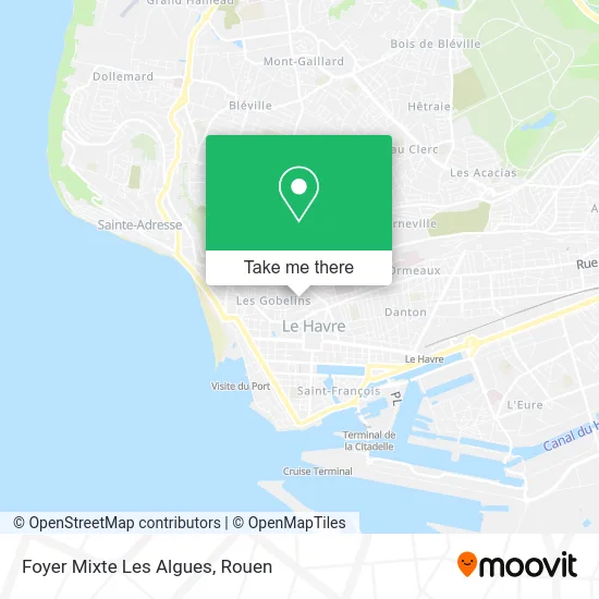 Foyer Mixte Les Algues map