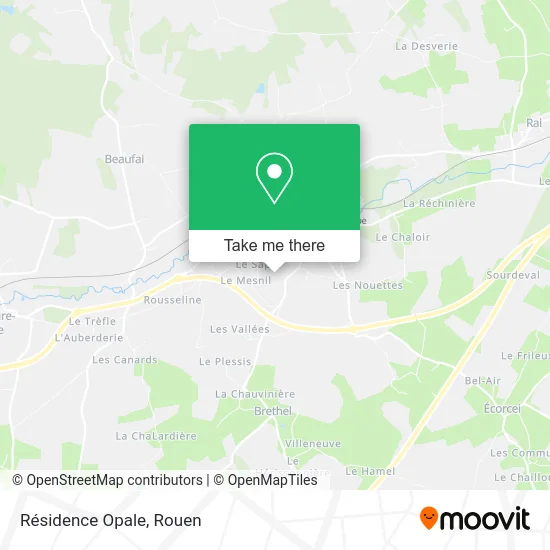Résidence Opale map