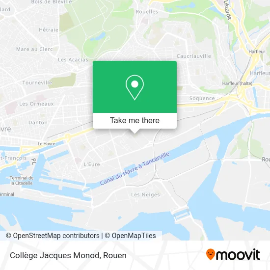 Collège Jacques Monod map