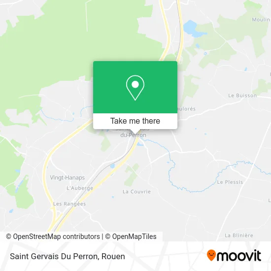 Saint Gervais Du Perron map