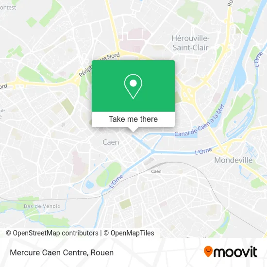 Mercure Caen Centre map