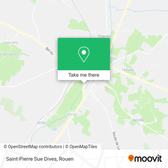 Saint-Pierre Sue Dives map