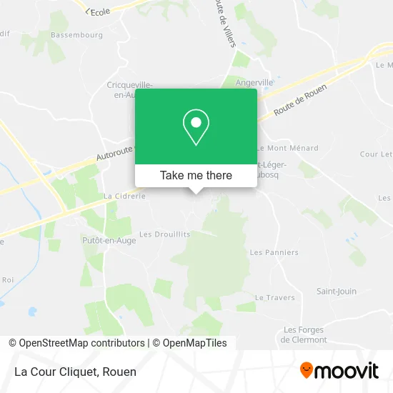 La Cour Cliquet map
