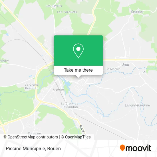 Piscine Muncipale map