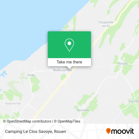 Camping Le Clos Savoye map