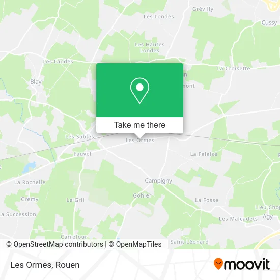 Les Ormes map