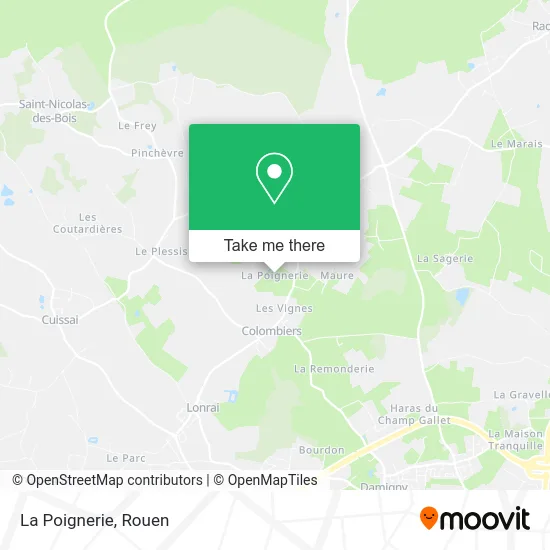 La Poignerie map