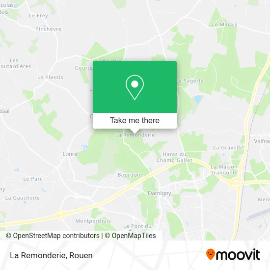 La Remonderie map