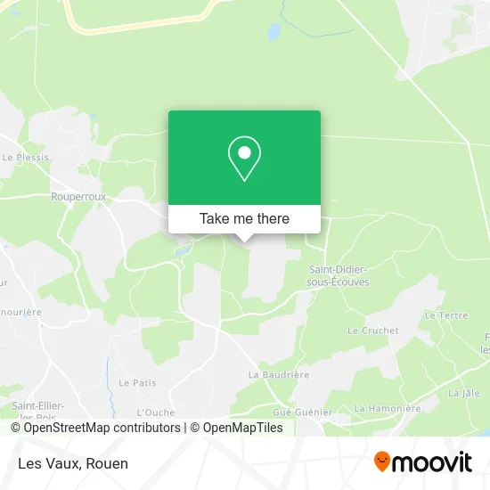 Les Vaux map