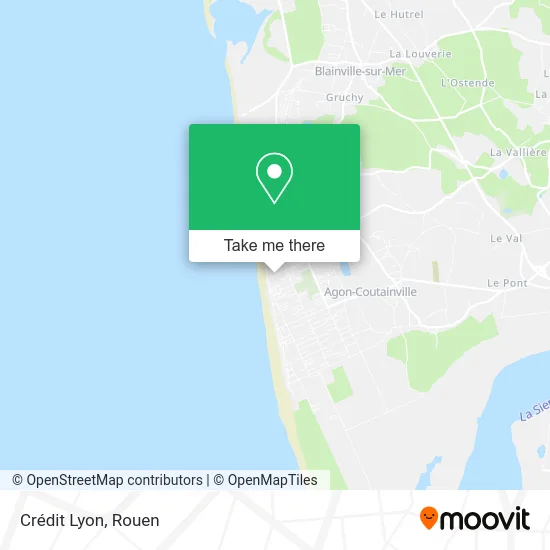 Crédit Lyon map