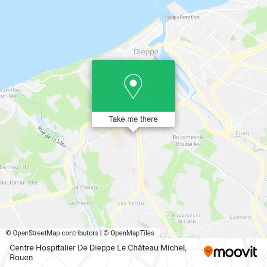 Centre Hospitalier De Dieppe Le Château Michel map