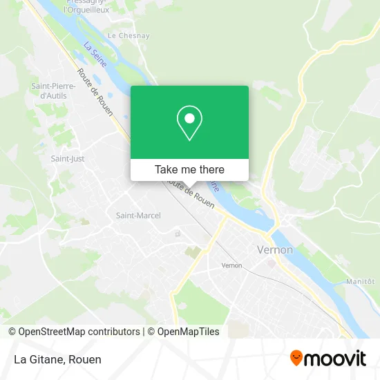 La Gitane map