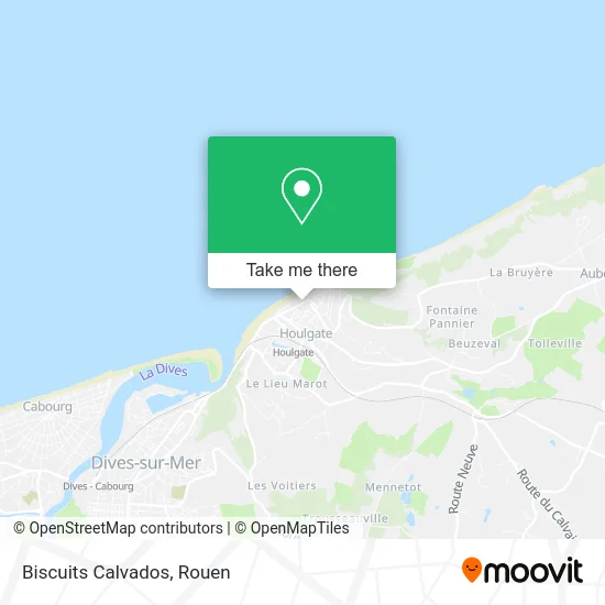 Biscuits Calvados map