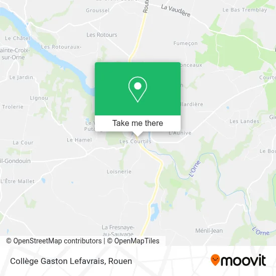 Collège Gaston Lefavrais map