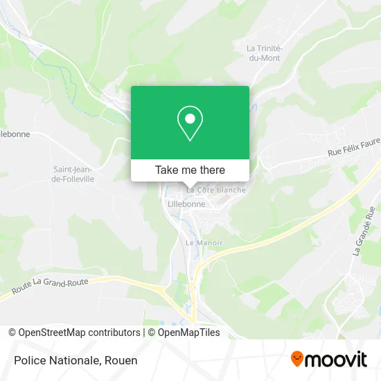 Police Nationale map