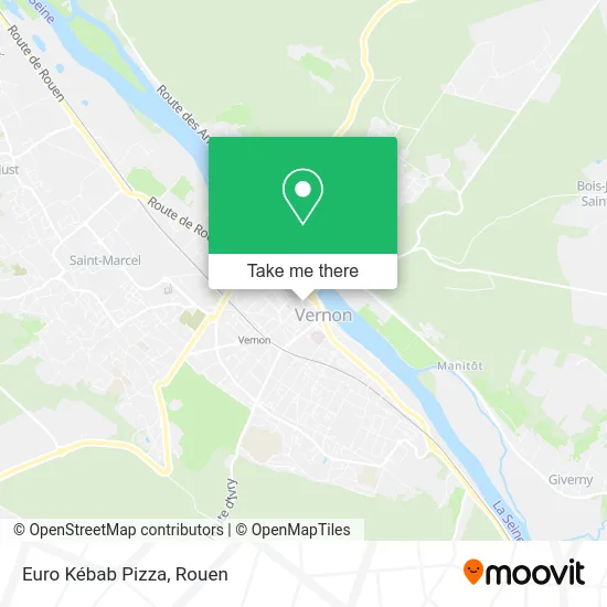 Euro Kébab Pizza map