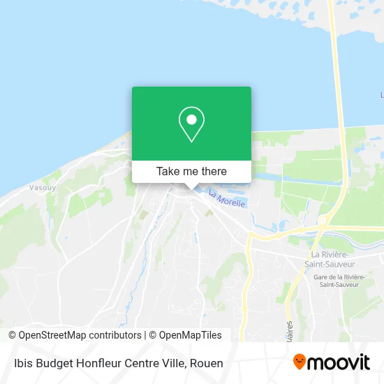 Ibis Budget Honfleur Centre Ville map