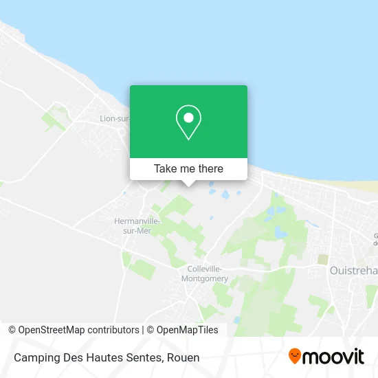 Camping Des Hautes Sentes map