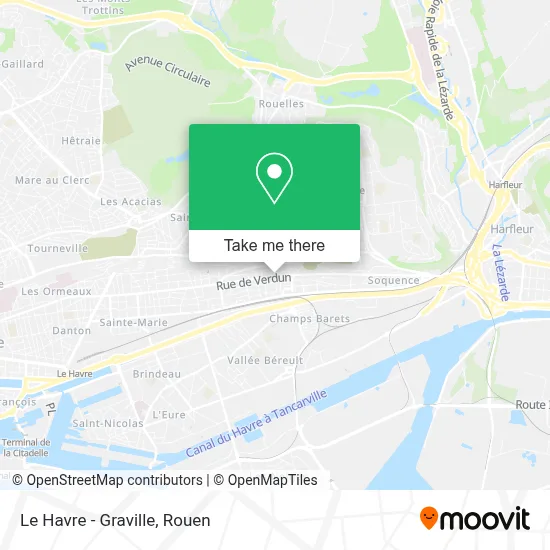 Le Havre - Graville map