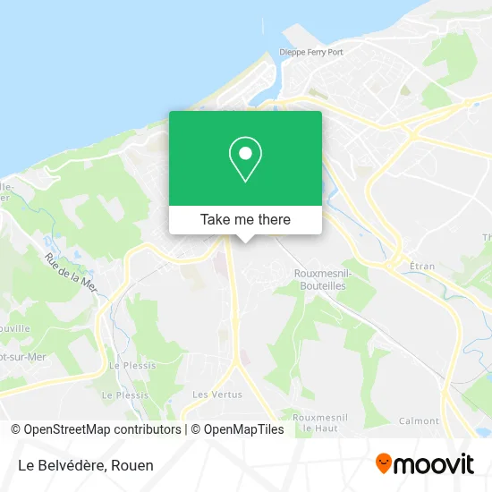 Le Belvédère map