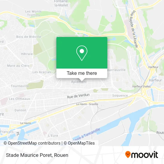 Stade Maurice Poret map
