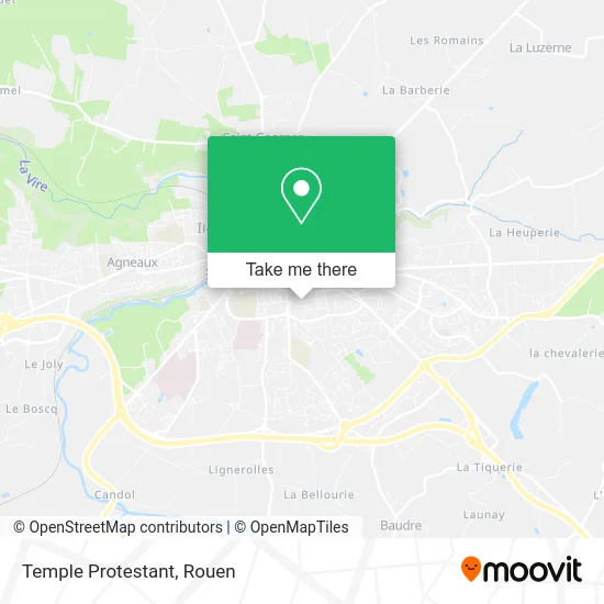 Temple Protestant map