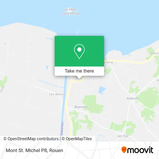 Mont St. Michel P8 map