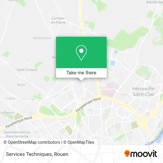 Services Techniques map