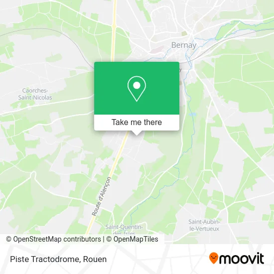 Piste Tractodrome map