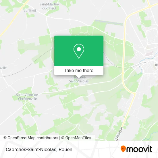 Caorches-Saint-Nicolas map