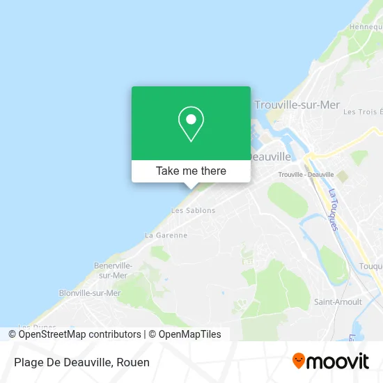 Plage De Deauville map
