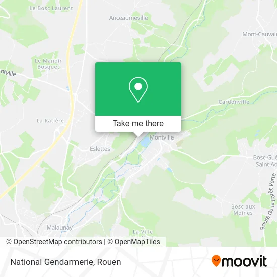 Gendarmerie Nationale map