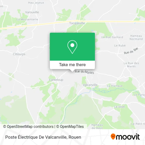 Poste Électrique De Valcanville map