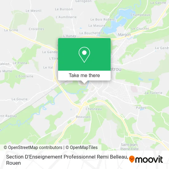 Section D'Enseignement Professionnel Remi Belleau map