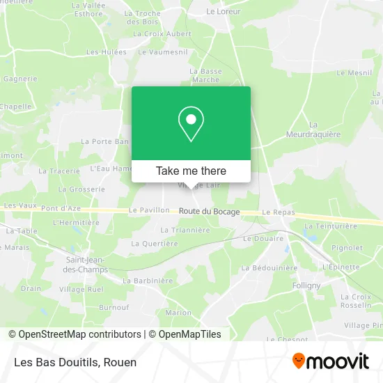 Les Bas Douitils map