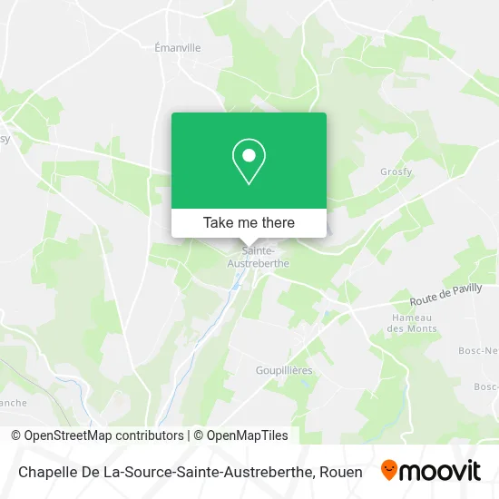 Chapelle De La-Source-Sainte-Austreberthe map