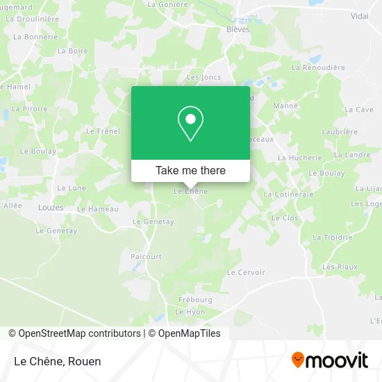 Le Chêne map