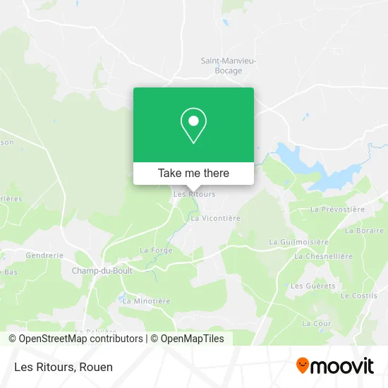 Les Ritours map