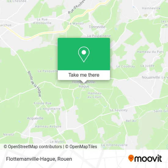 Flottemanville-Hague map